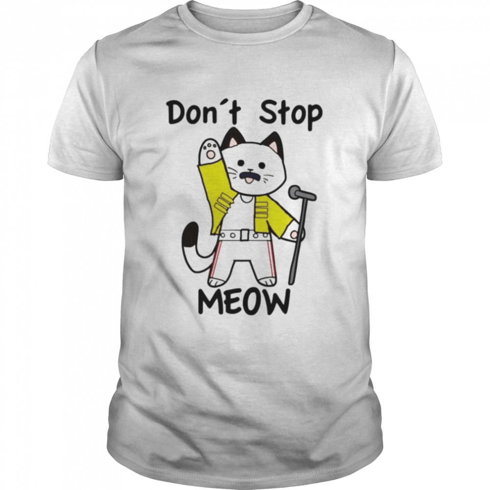 Don’t Stop Meow Freddie Mercury shirt Classic Men's T-shirt