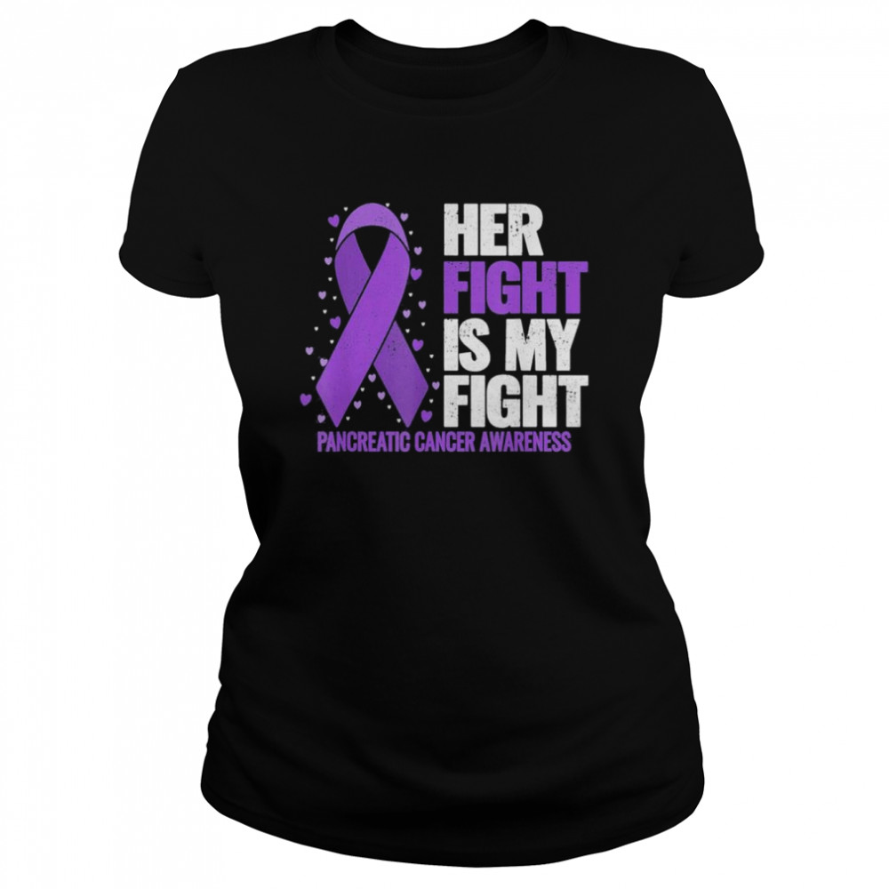 Her Fight is my Fight Pancreatic Cancer Awareness T- Classic Women's T-shirt