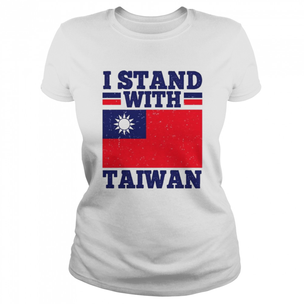 I Stand With Taiwan Flag Unisex T- Classic Women's T-shirt