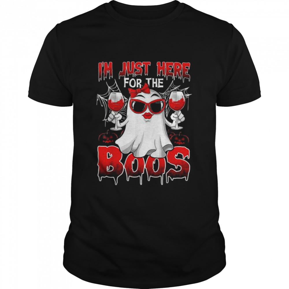 I’m just here for the boos ghost happy halloween shirt