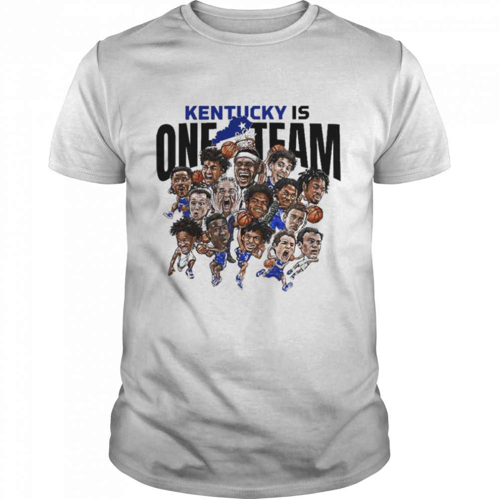 Kentucky MBB releases One Team One State Relief t-shirt Classic Men's T-shirt