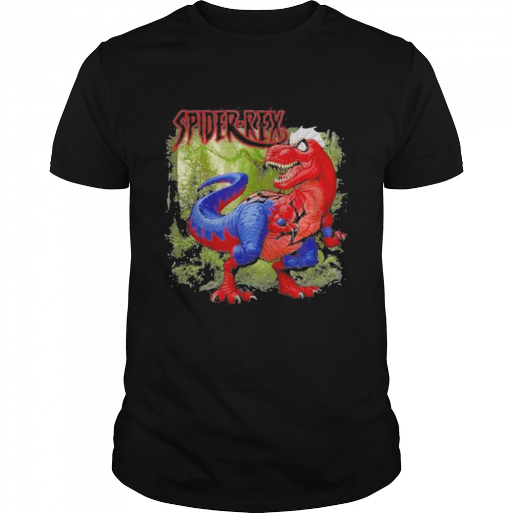 Marvel SpiderRex Dinosaur Jungle Look Back Shirt