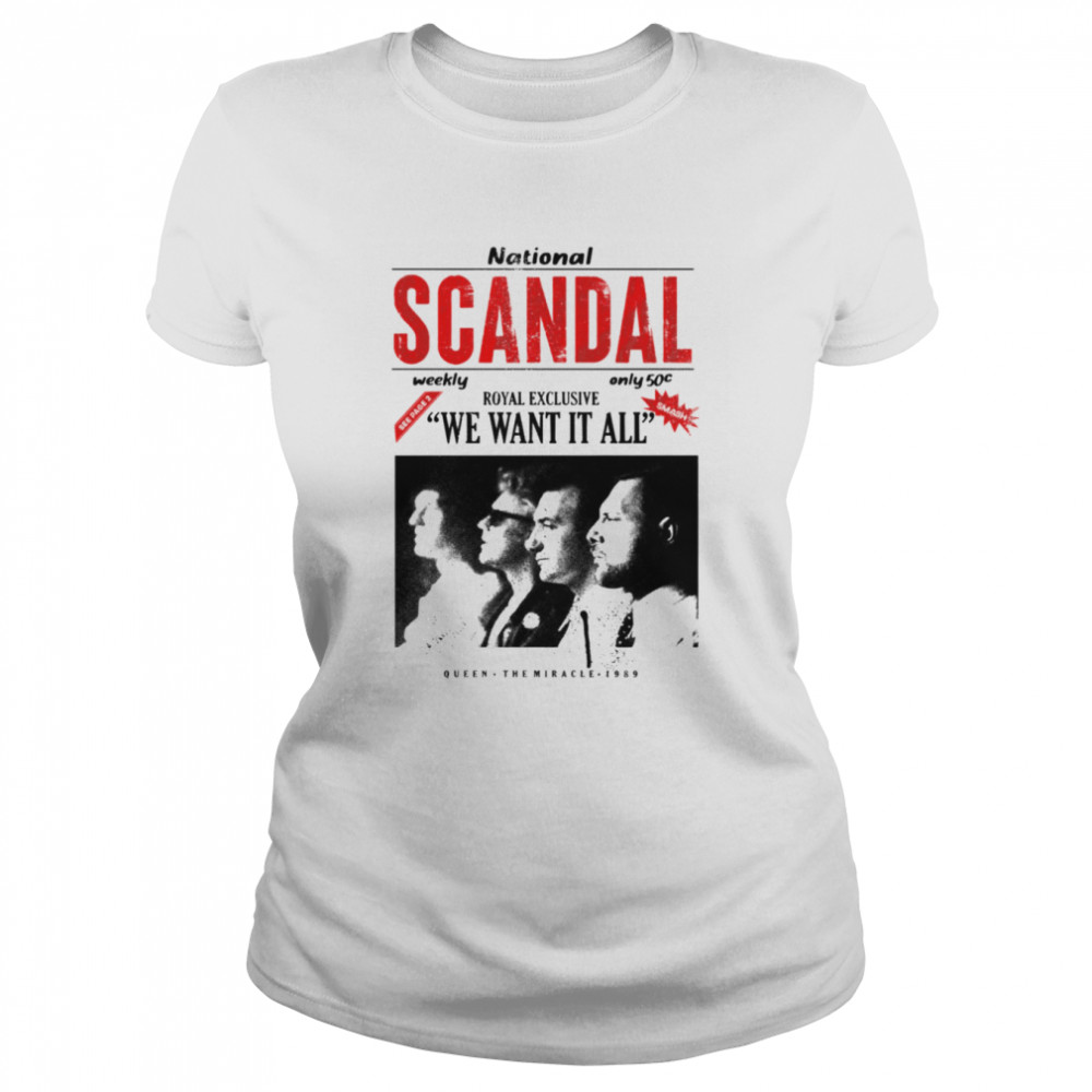 National Sandal Scandalous Queen 1989 shirt Classic Women's T-shirt