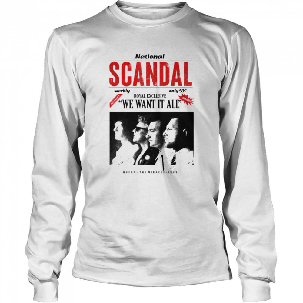 National Sandal Scandalous Queen 1989 shirt Long Sleeved T-shirt