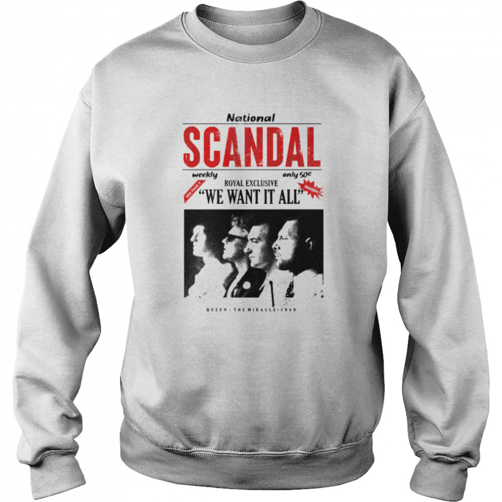 National Sandal Scandalous Queen 1989 shirt Unisex Sweatshirt