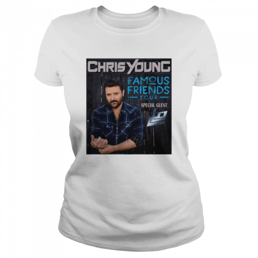 New Tour 2022 Famous Friends Tour Chris Young shirt Classic Women's T-shirt