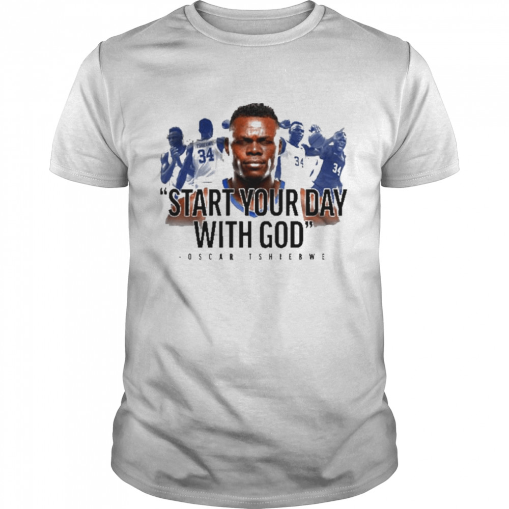 Oscar Tshiebwe Start With God Kentucky shirt Classic Men's T-shirt
