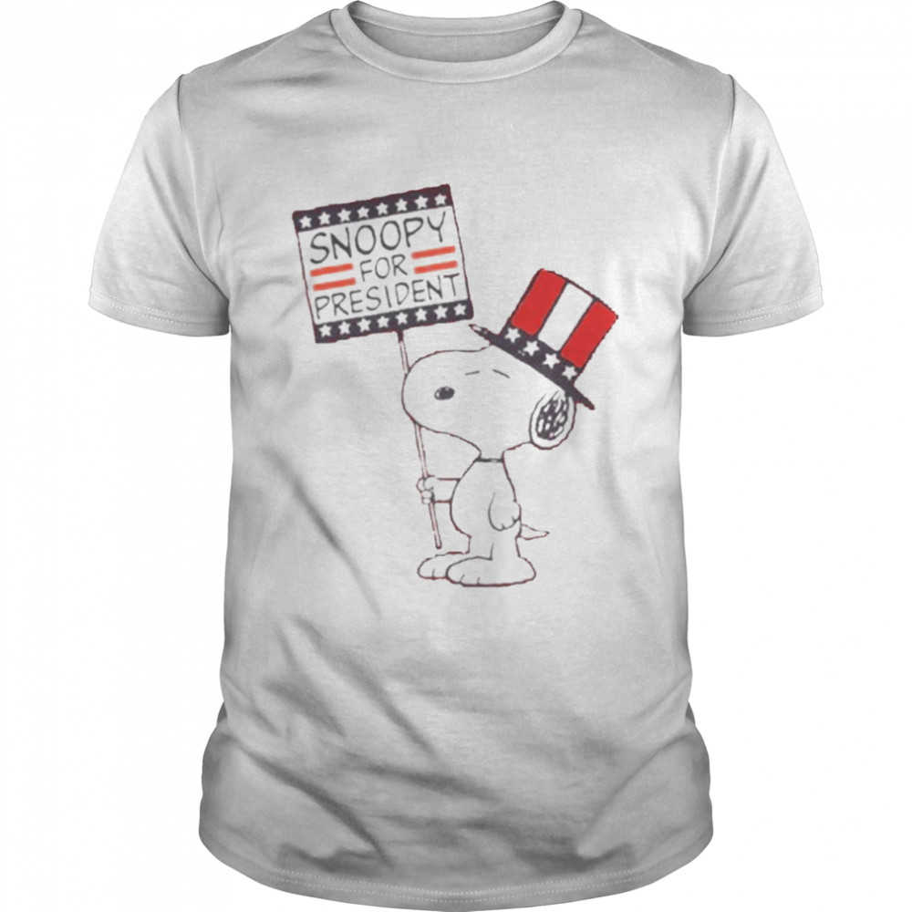 Peanuts Snoopy For President Patriotic Men’s Graphic T- Classic Men's T-shirt