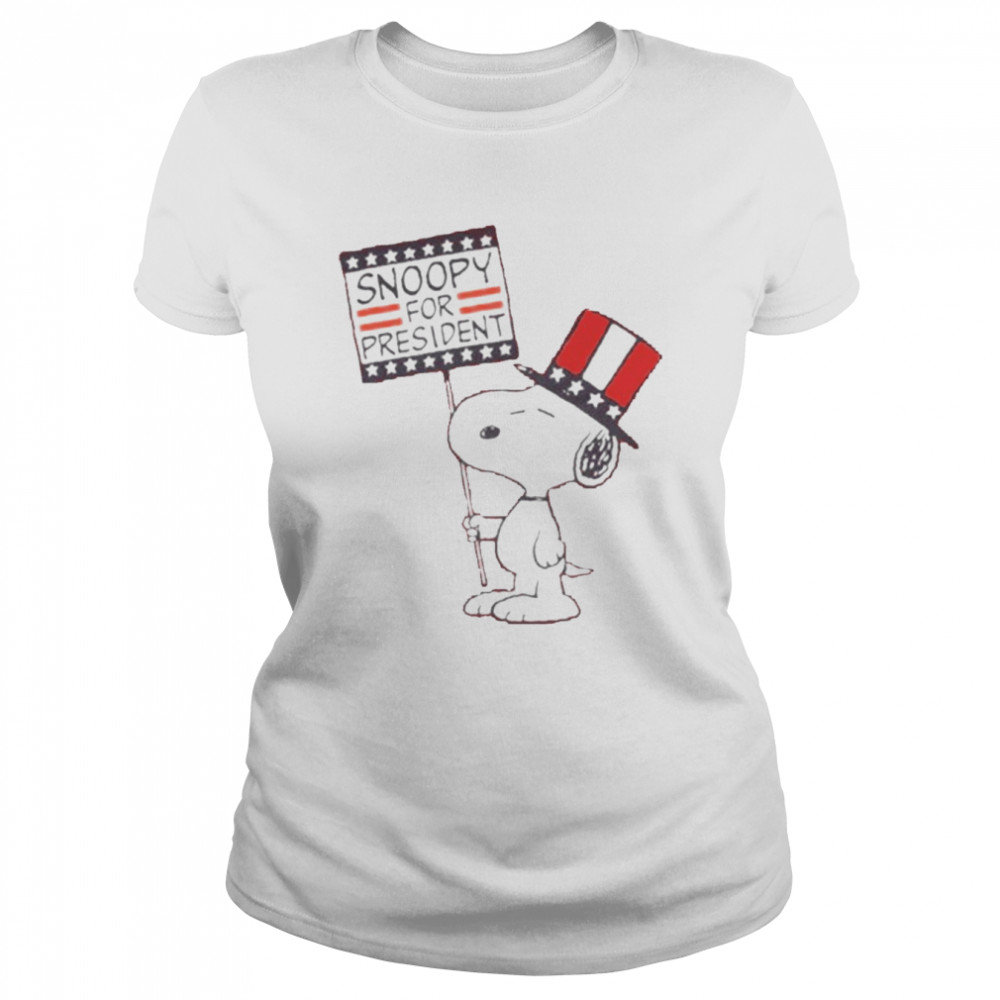 Peanuts Snoopy For President Patriotic Men’s Graphic T- Classic Women's T-shirt