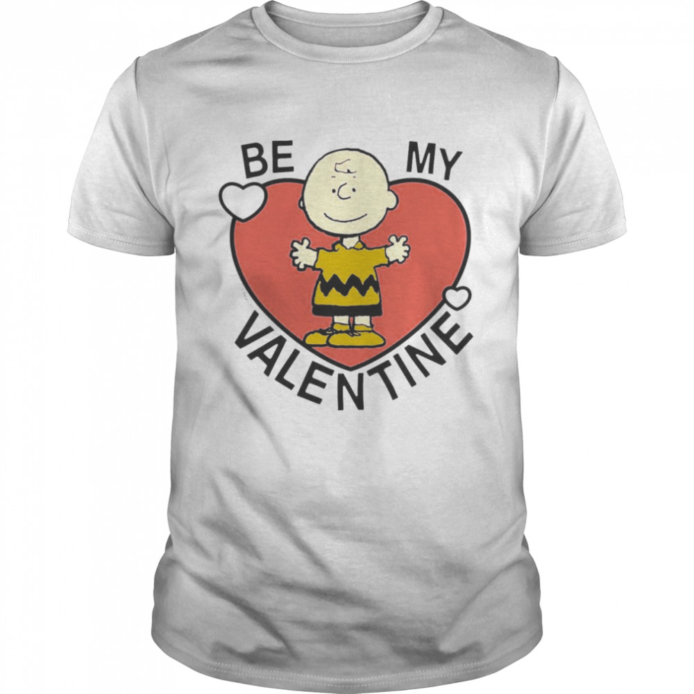 Peanuts Valentine Charlie Brown Heart  Classic Men's T-shirt