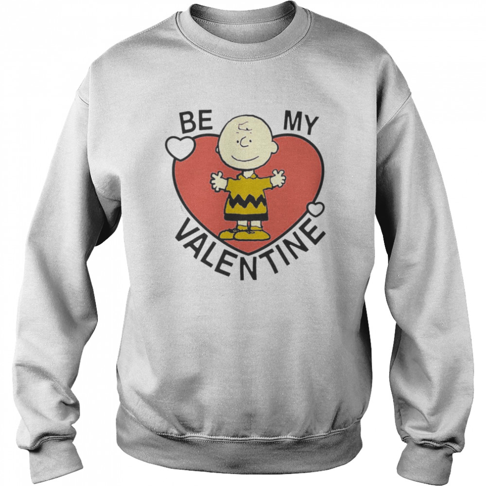 Peanuts Valentine Charlie Brown Heart  Unisex Sweatshirt