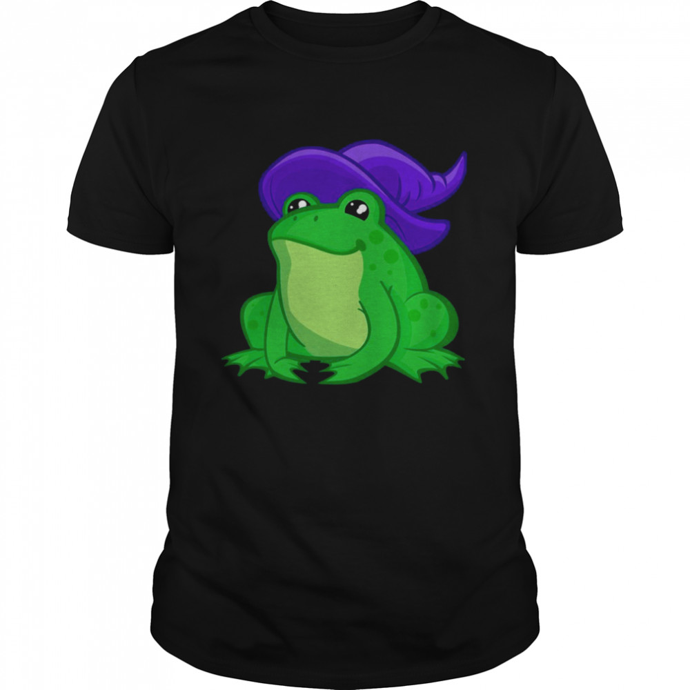 Purple Witch’s Hat Frog Hat Garf shirt