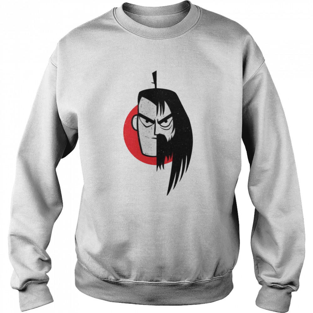 Split Face Art Samurai Jack shirt Unisex Sweatshirt
