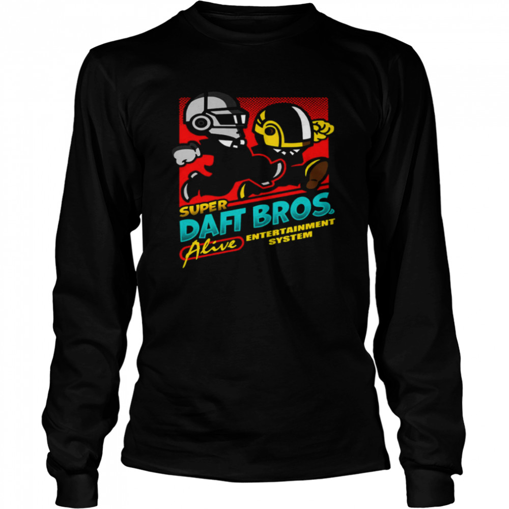 Super Daft Bros High Quality Of Daft Punk shirt Long Sleeved T-shirt