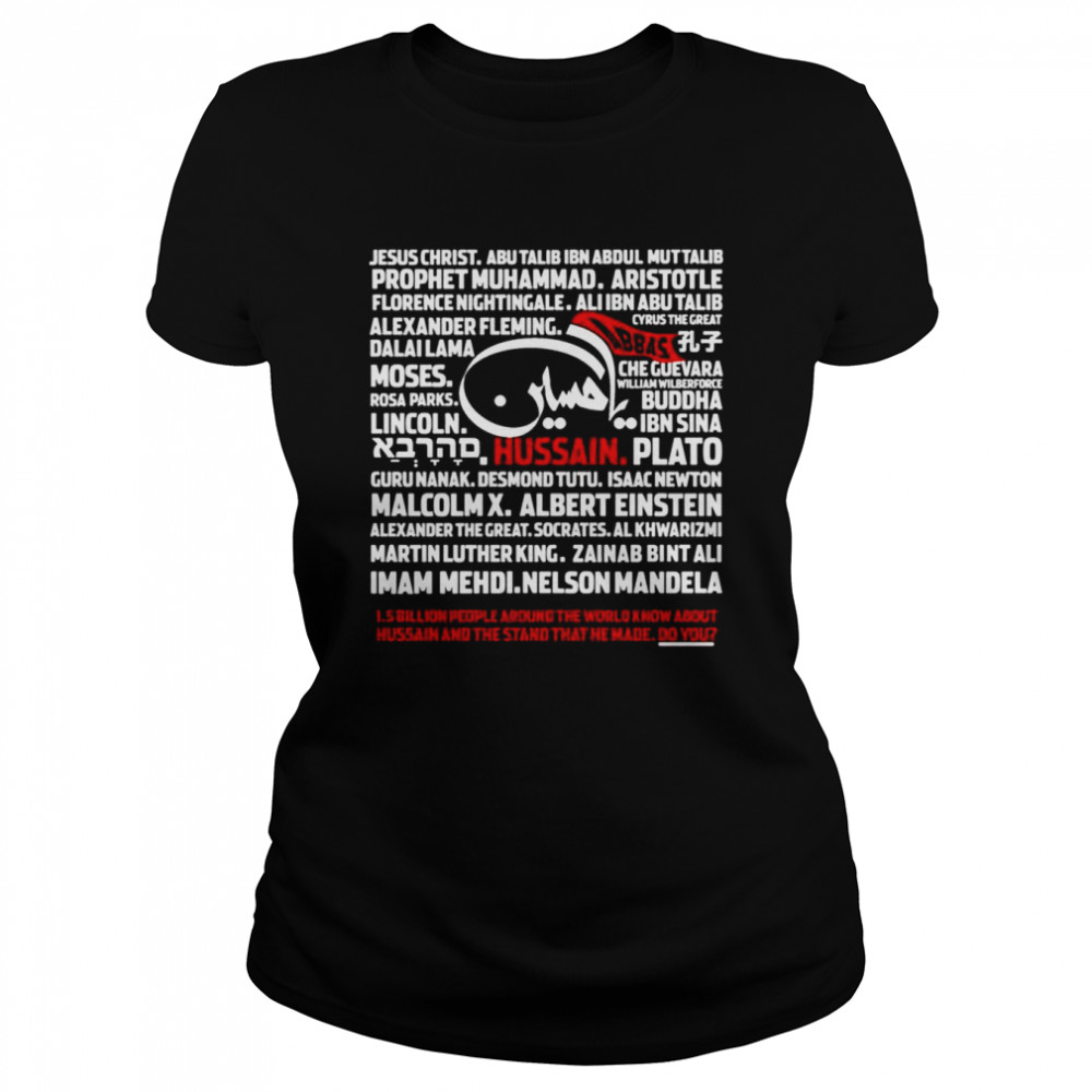 Text Design Ya Hussain! shirt Classic Women's T-shirt