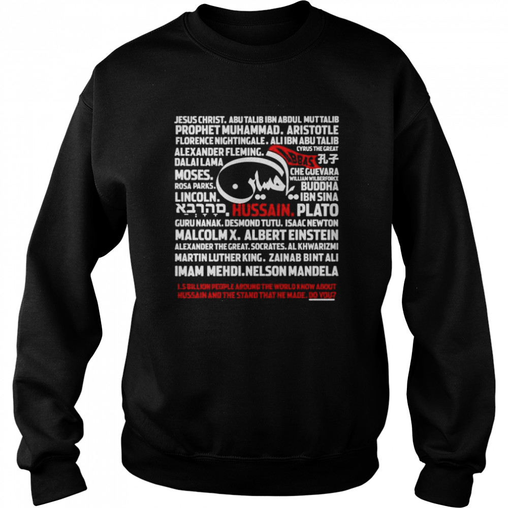 Text Design Ya Hussain! shirt Unisex Sweatshirt
