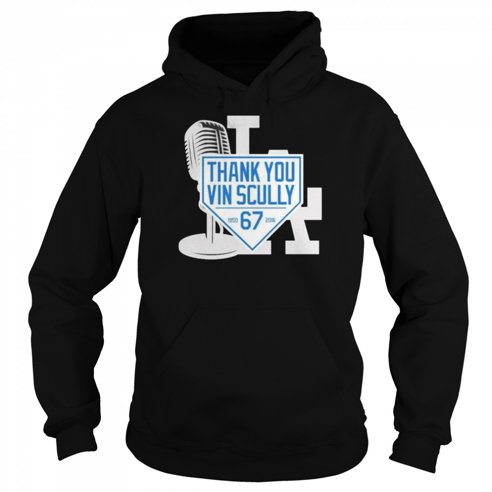 Thank you vin scully 67 memories t-shirt Unisex Hoodie