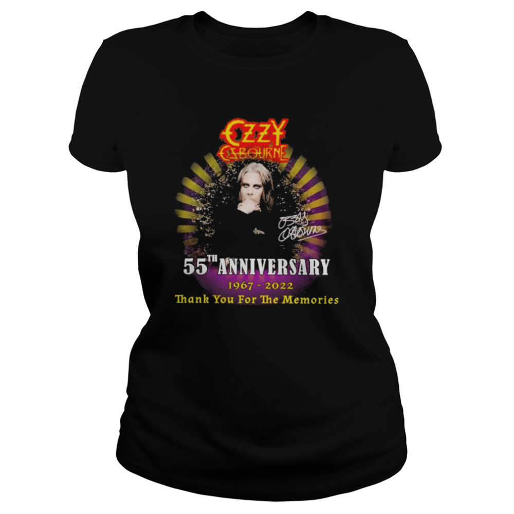 The OZZY OSBOURNE 55th anniversary 1967 2022 thank you for the memories shirt Classic Women's T-shirt