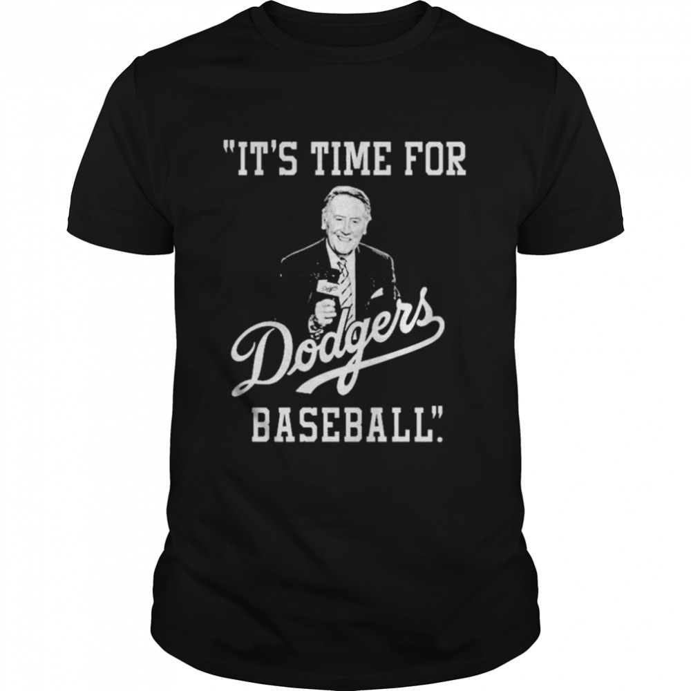 Vin Scully 1927-2022 It’s Time For Dodgers Baseball shirt Classic Men's T-shirt