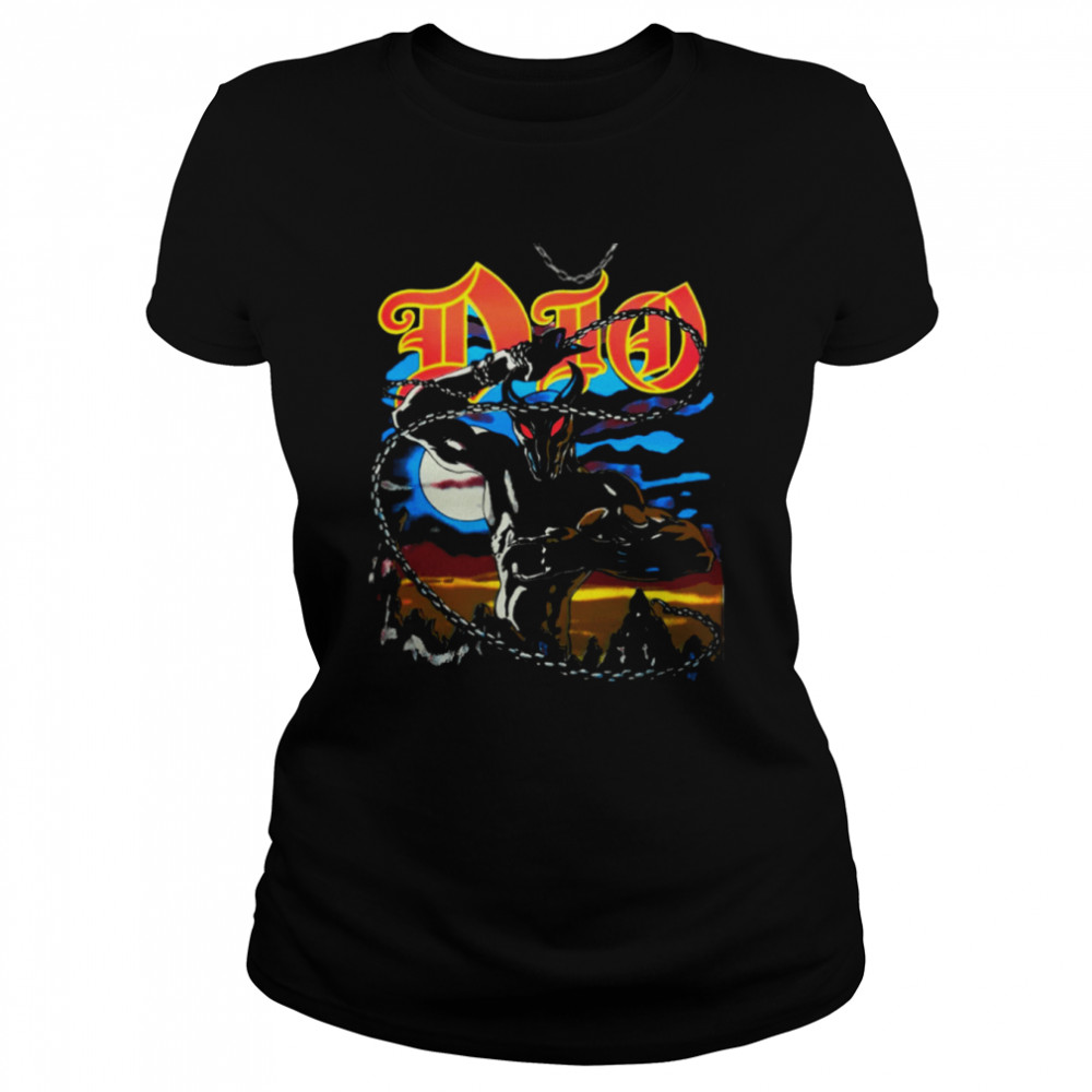 Vintage 1984 Dio Last In Line World Tour shirt Classic Women's T-shirt