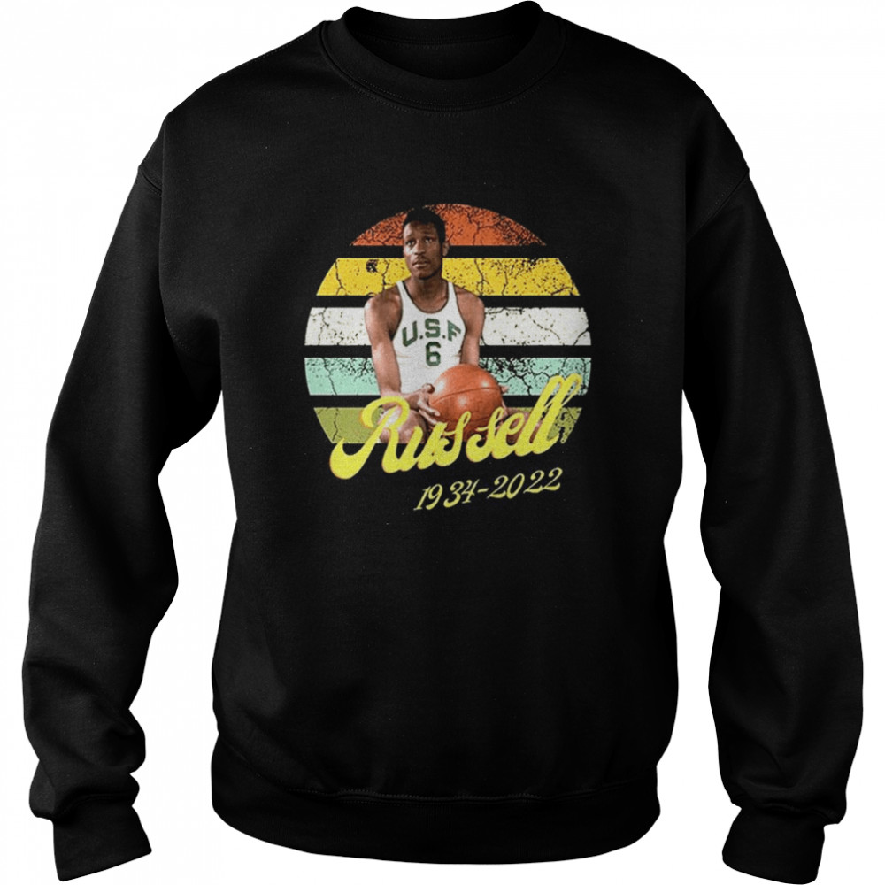 Vintage Bill Russell Legend Rest In Peace shirt Unisex Sweatshirt