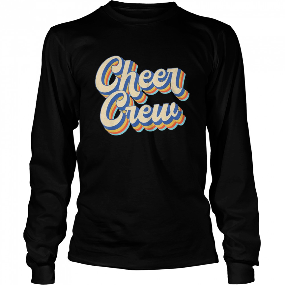 Vintage Cheer Crew Cheerleading Team Cheerleader T-shirt Long Sleeved T-shirt
