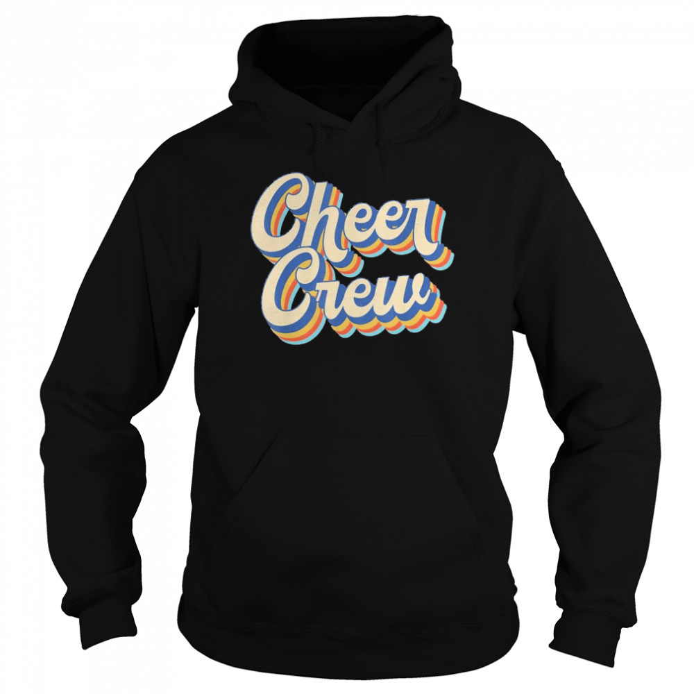 Vintage Cheer Crew Cheerleading Team Cheerleader T-shirt Unisex Hoodie