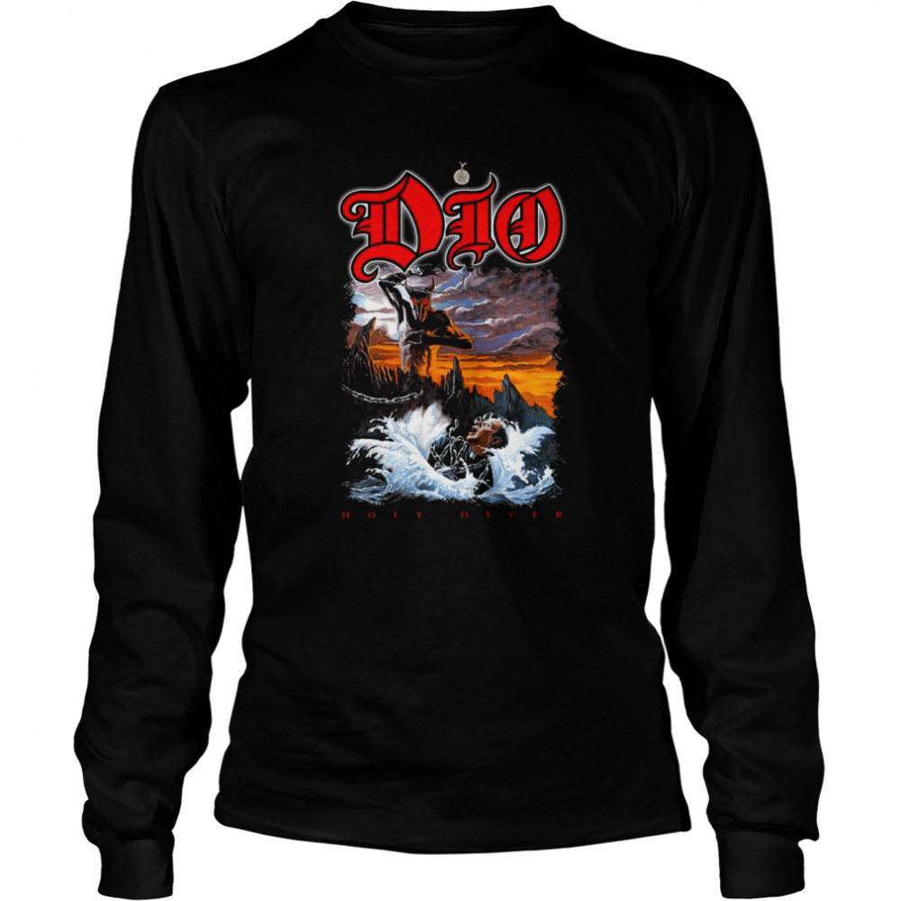 Vintage Dio Rock Band Dio Holy Diver shirt Long Sleeved T-shirt