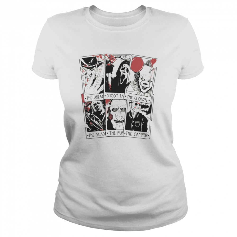 Vintage Horror Tarot Horror Killer Halloween shirt Classic Women's T-shirt