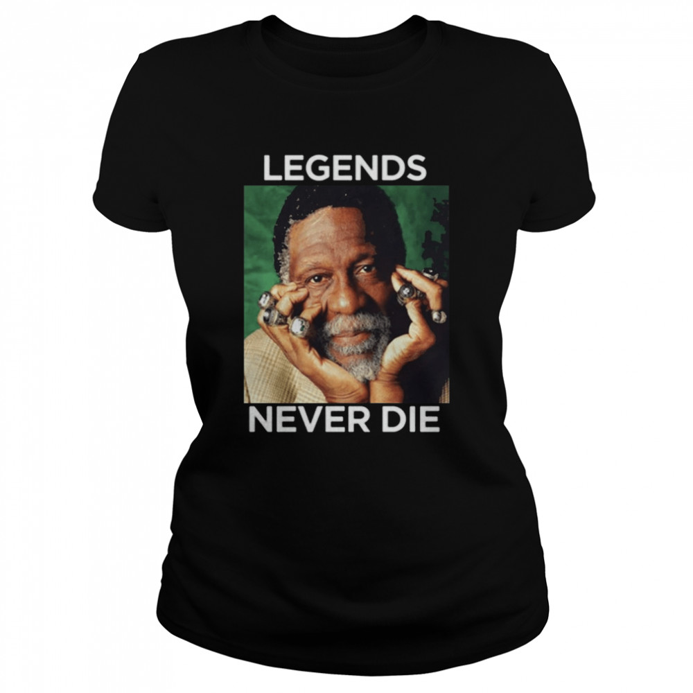 Vintage Rip Legend Bill Russell 1934 – 2022 Legends Never Die shirt Classic Women's T-shirt