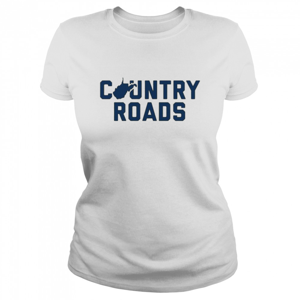 West Virginia Mountaineers Country Roads Gold  Classic Women's T-shirt