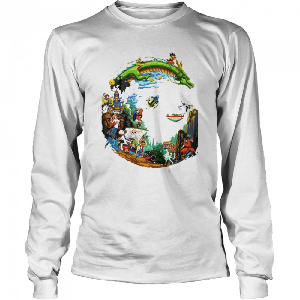 Anime All Characters shirt Long Sleeved T-shirt