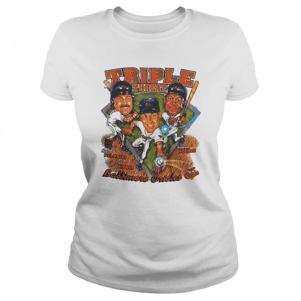 Baltimore Orioles Triple Threat  Classic Women's T-shirt