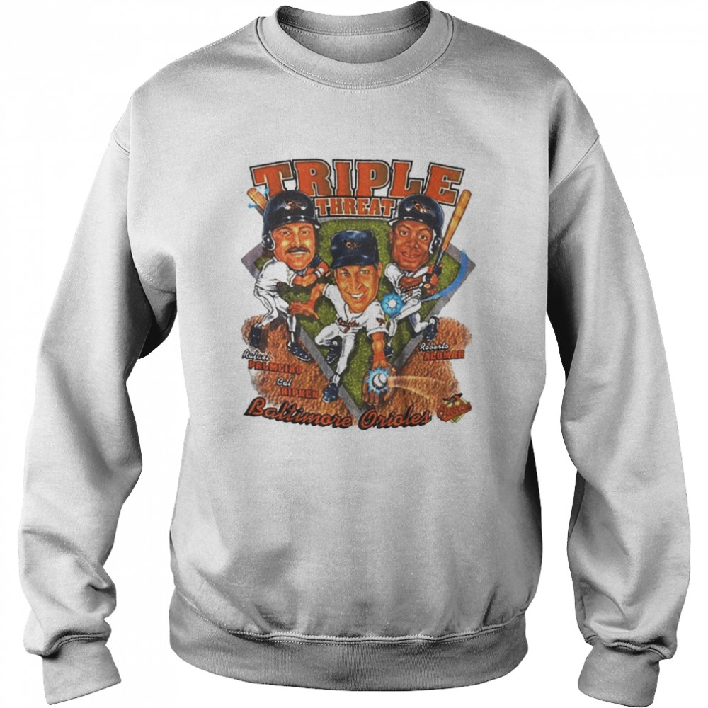 Baltimore Orioles Triple Threat  Unisex Sweatshirt