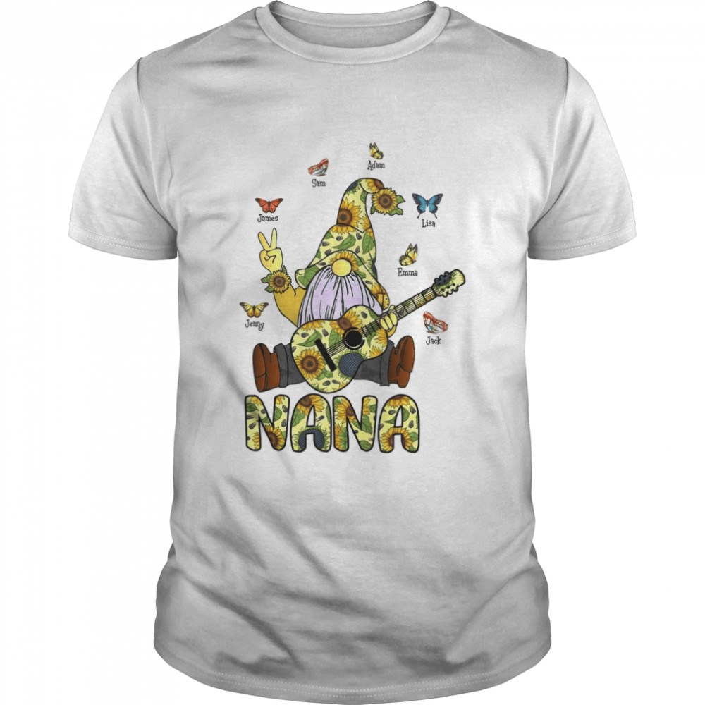 Gnome Nana Sunflower shirt