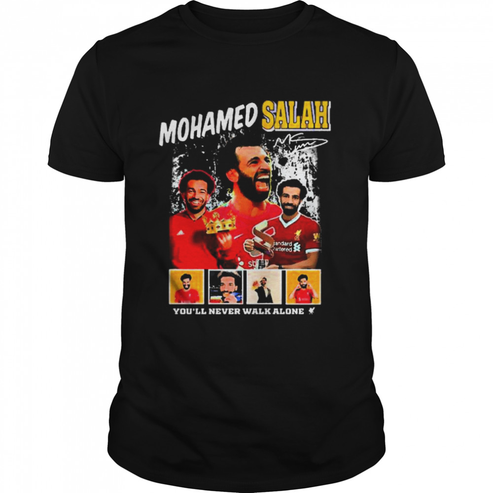 Mohamed Salah You’ll never walk alone signature shirt