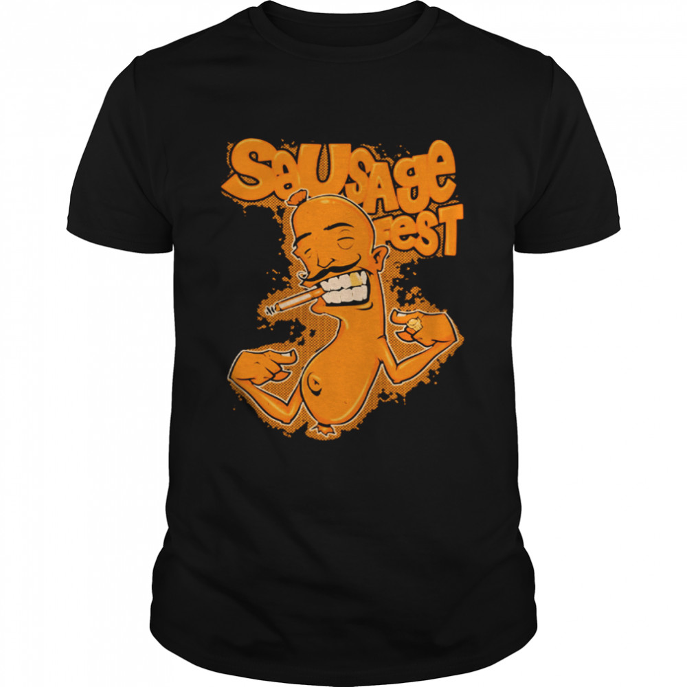 Sausage Fest White Funny Art shirt Classic Men's T-shirt