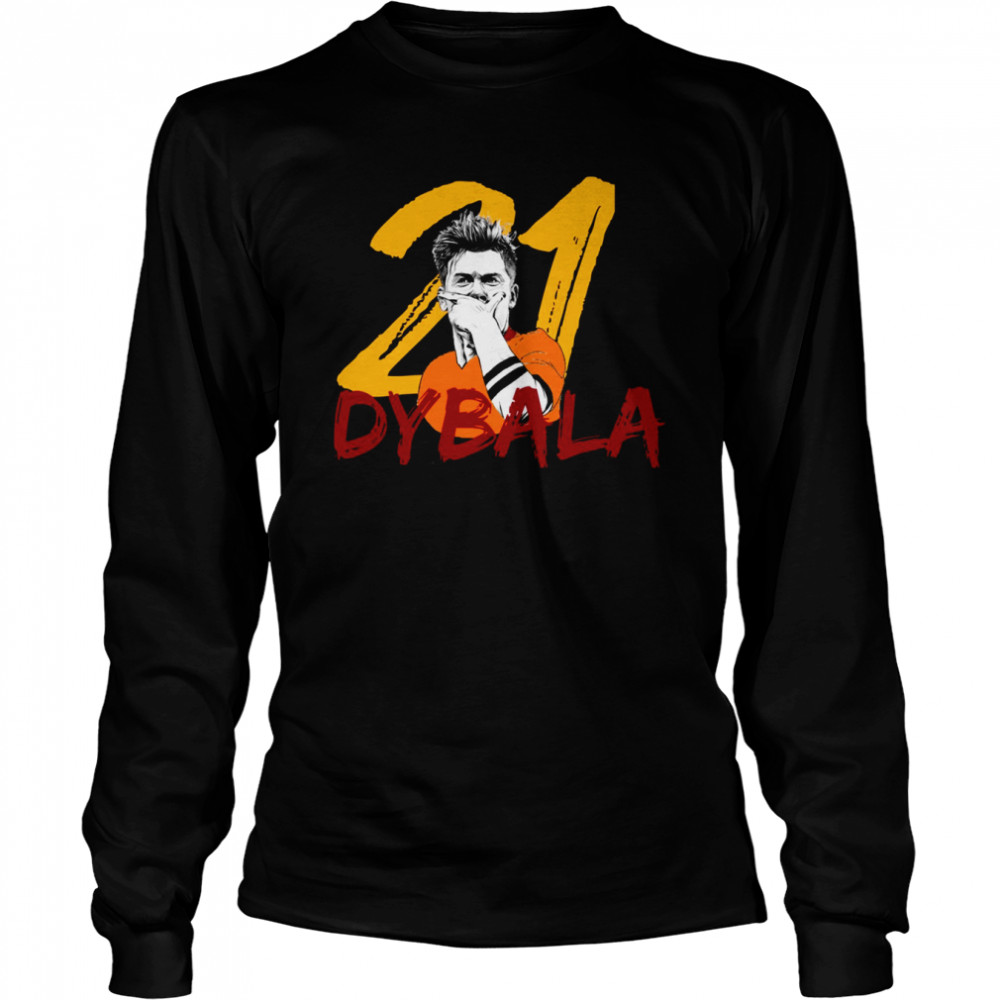 Football Player Dybala 21 shirt Long Sleeved T-shirt