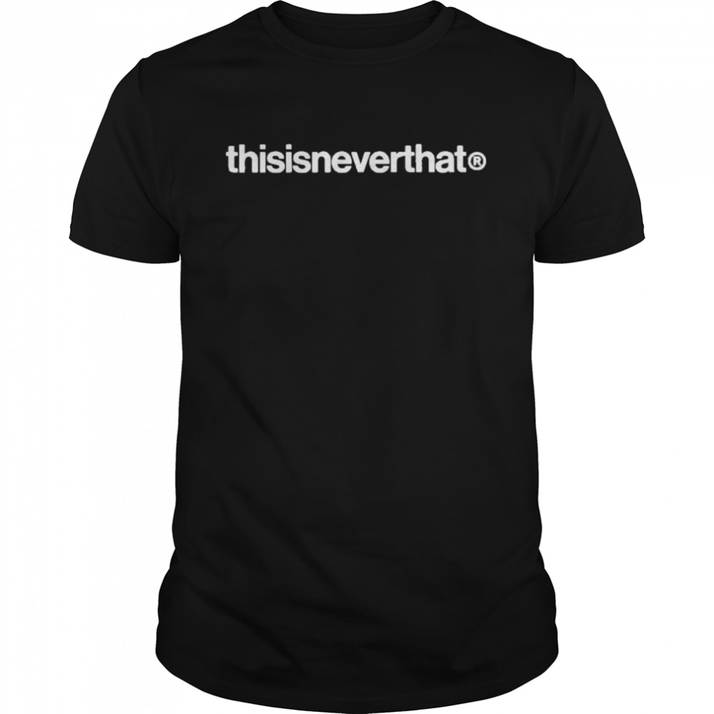This Is Never That Black Embroidered shirt Classic Men's T-shirt