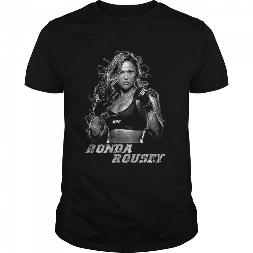 UFC Rousey Portrait Of Ronda Rousey shirt Classic Men's T-shirt