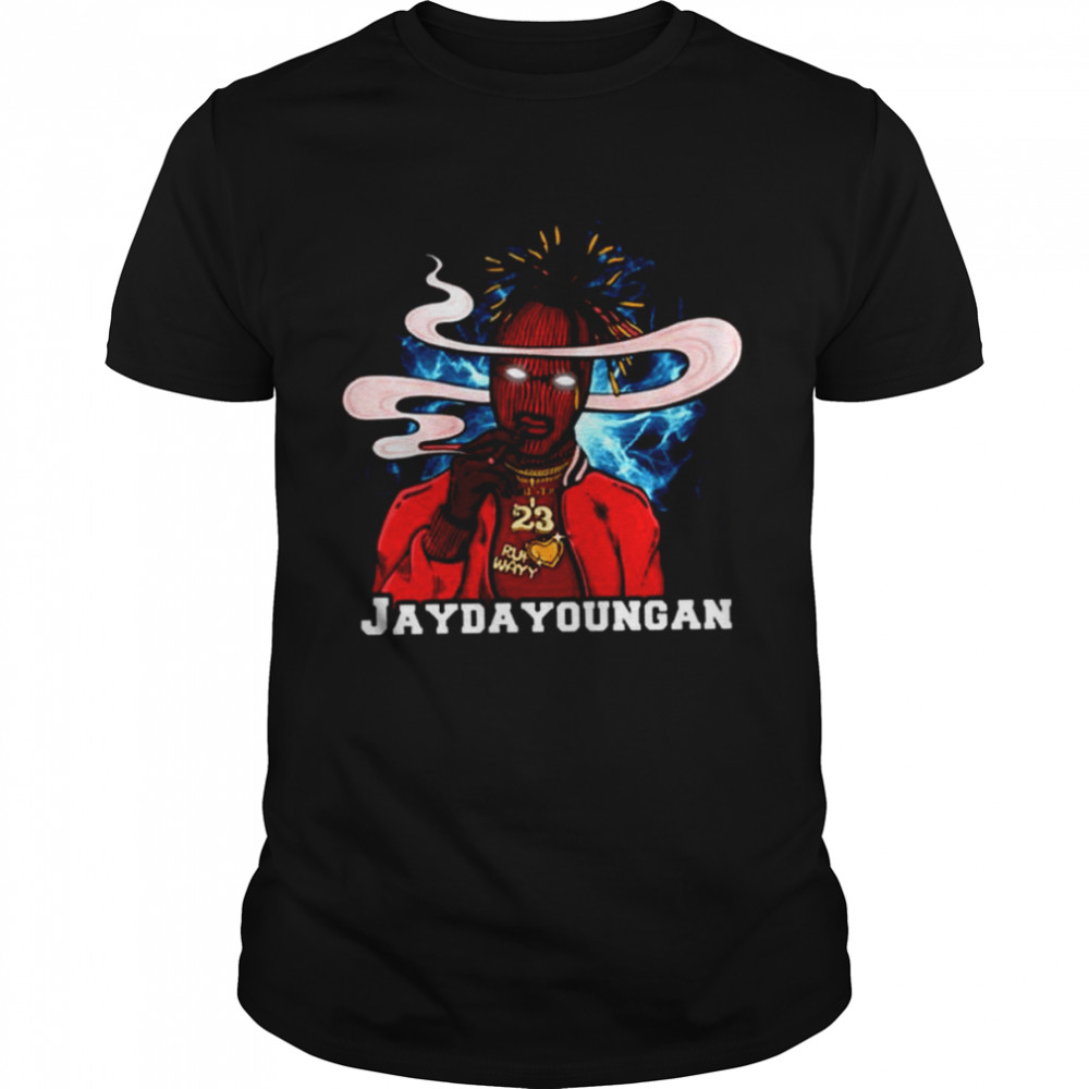 Animated Design Of Rapper Jaydayoungan shirt