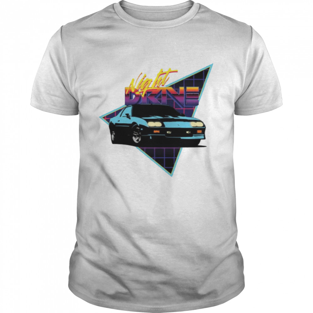 Camaro Night Drive Retro Nascar Car Racing shirt Classic Men's T-shirt