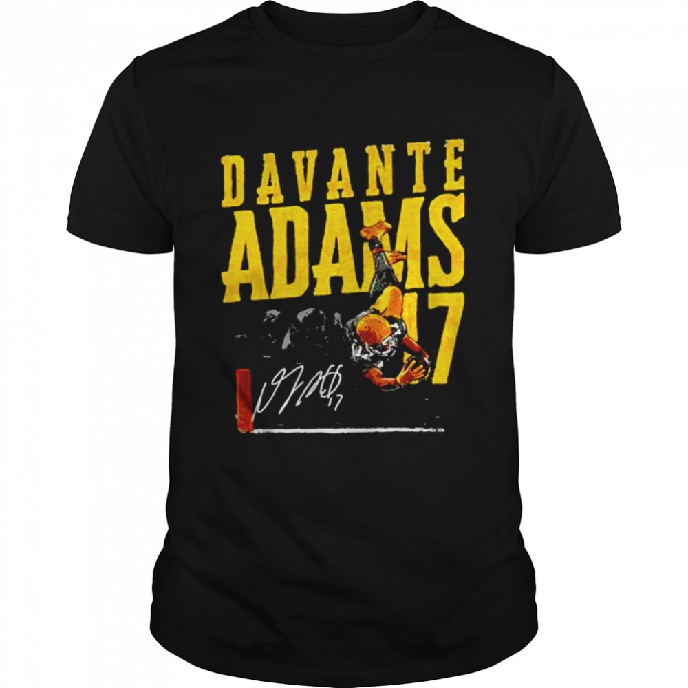 Davante Adams 17 For Green Bay Packers signature shirt Classic Men's T-shirt