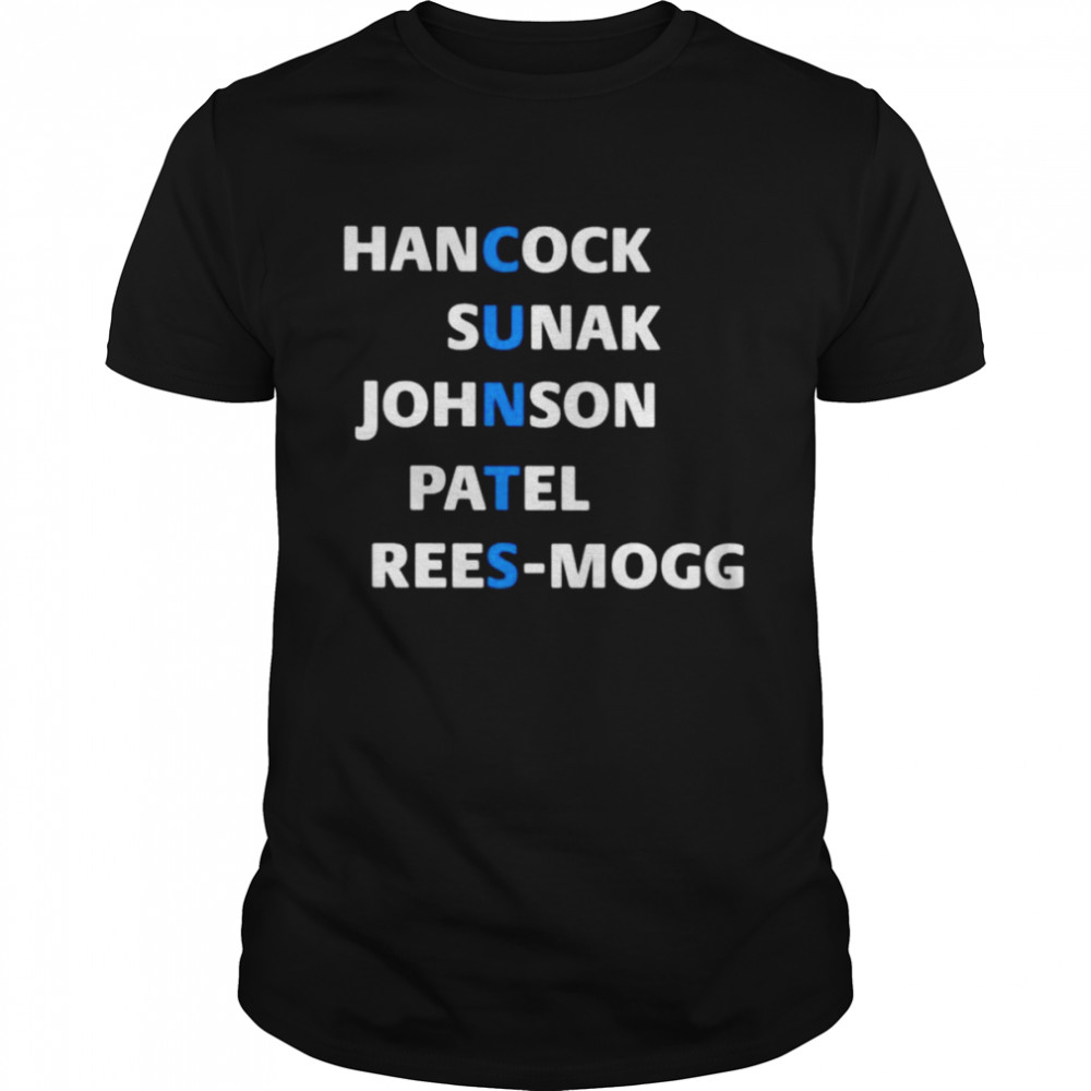 John lyons hancock sunak johnson patel rees mogg shirt Classic Men's T-shirt