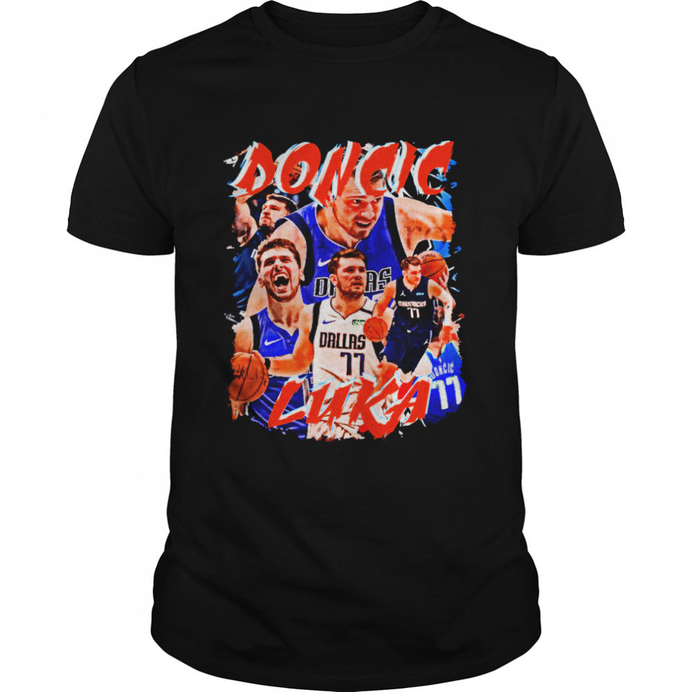 Luka Doncic Professional American Basketball Player Mvp Final Playoffs Retro 90s shirt