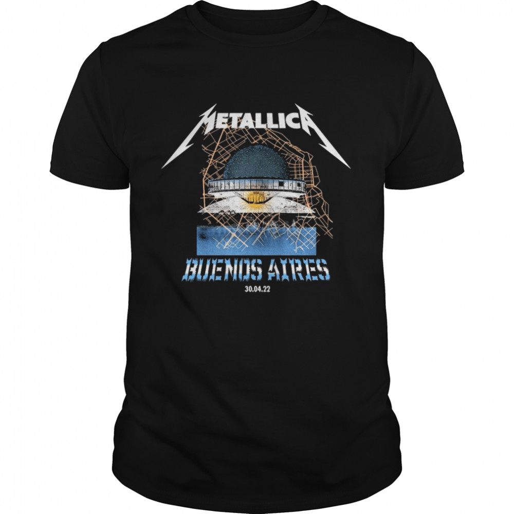 Metallica Buenos Aires 2022 shirt