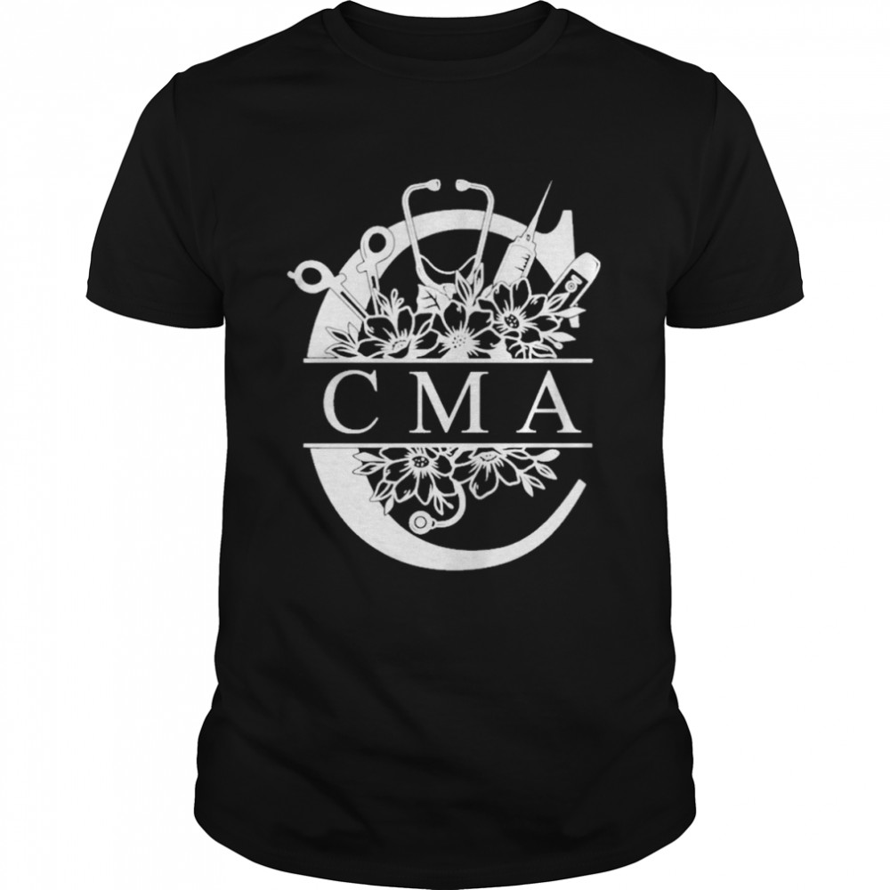 Nurse Split Floral Frame CMA  Classic Men's T-shirt