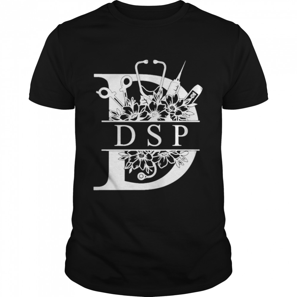Nurse Split Floral Frame DSP  Classic Men's T-shirt