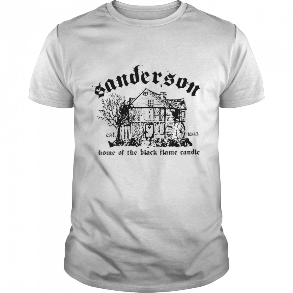 Sanderson witch museum home of the black flame candle est 1693 T-shirt