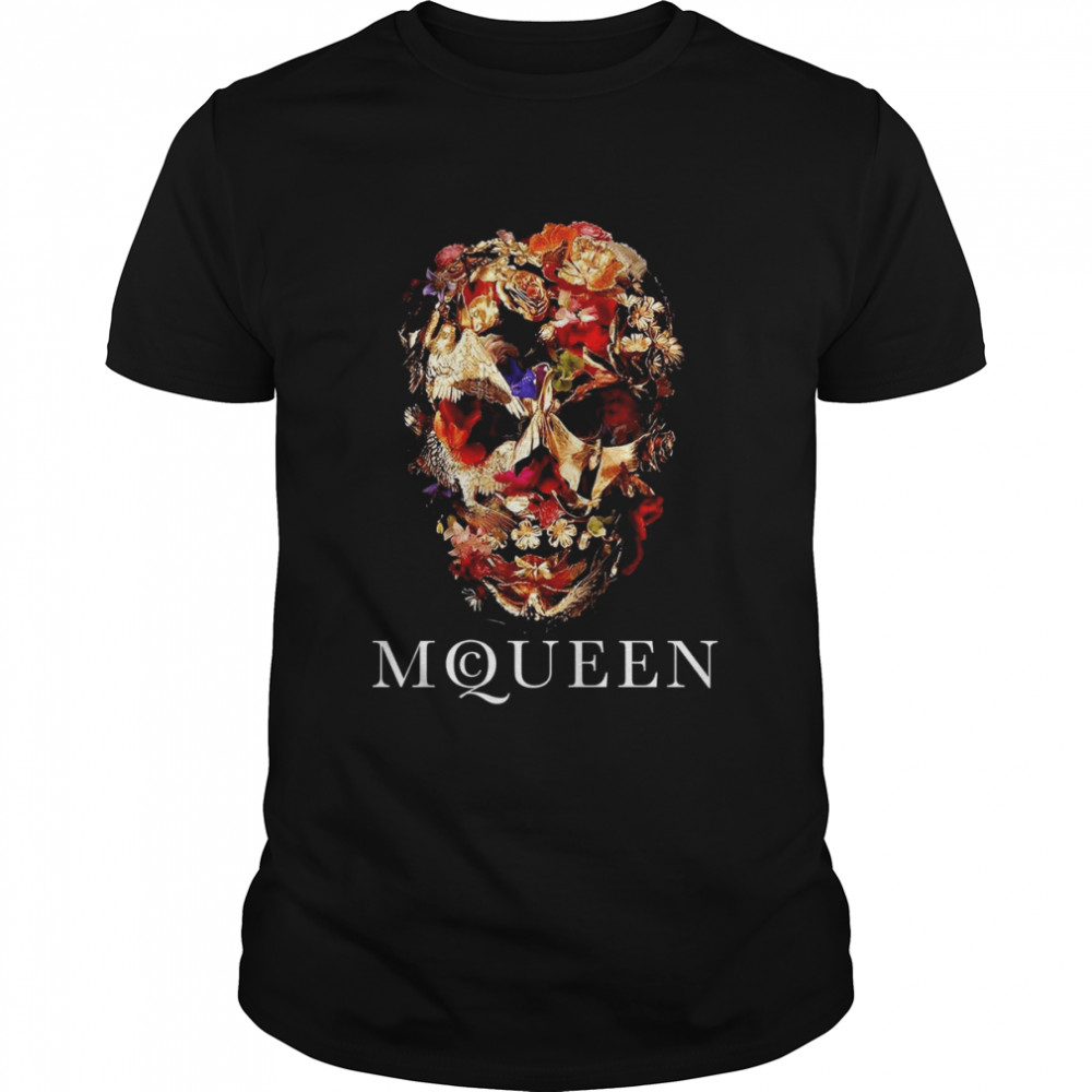 Skeleton Skull Flower Mcqueen Vintage shirt